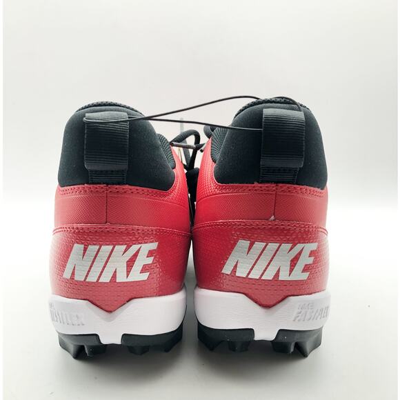 Nike Men's Alpha Menace 4 Shark Football Cleats Size 11 Red White NWOB - Picture 9 of 11